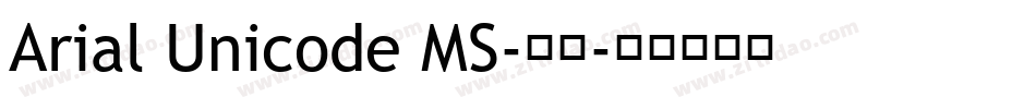 Arial Unicode MS-普通字体转换